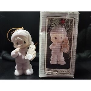Precious Moments Wishing You the Sweetest Christmas 530212 1993 Hanging Ornament